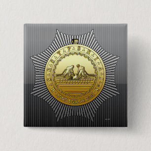 13th Degree: Master of the Ninth Arch 2 Inch Square Button