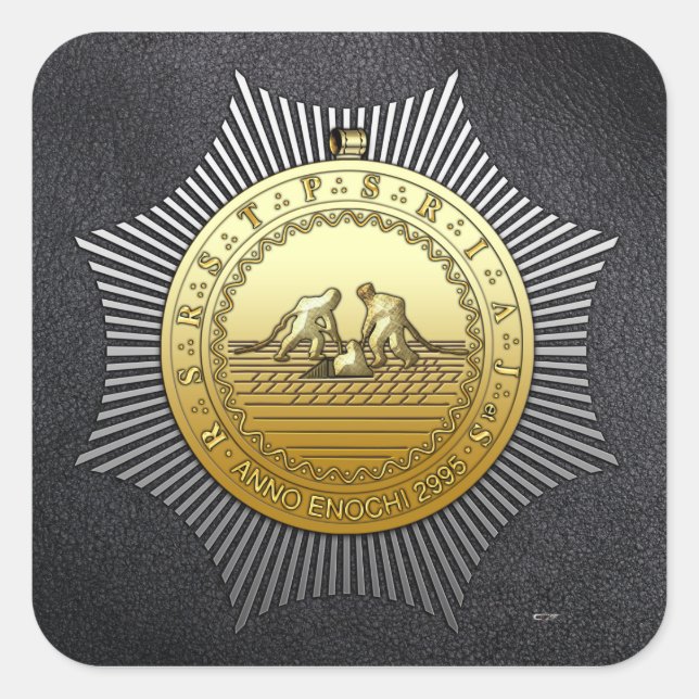 13th Degree: Master of the Ninth Arch Square Sticker (Front)