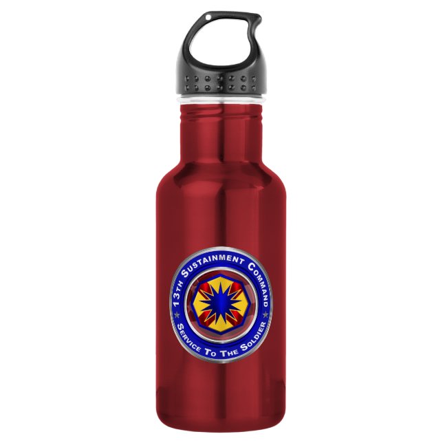 13th Sustainment Command  532 Ml Water Bottle (Front)