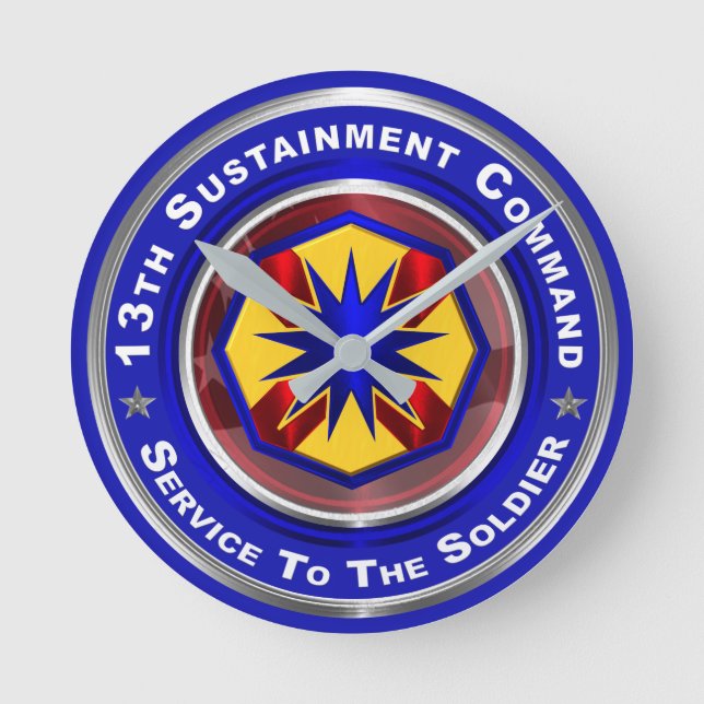 13th Sustainment Command Round Clock (Front)