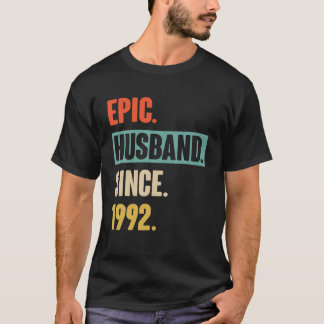 13Th Wedding Aniversary Gift For Him Epic Husband T-Shirt