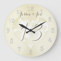 13th Wedding Anniversary Lace-like Heart