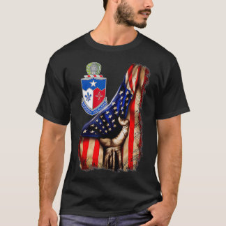 141st Infantry Regiment American Flag T-Shirt