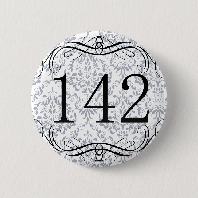 142 Area Code 2 Inch Round Button (Front)