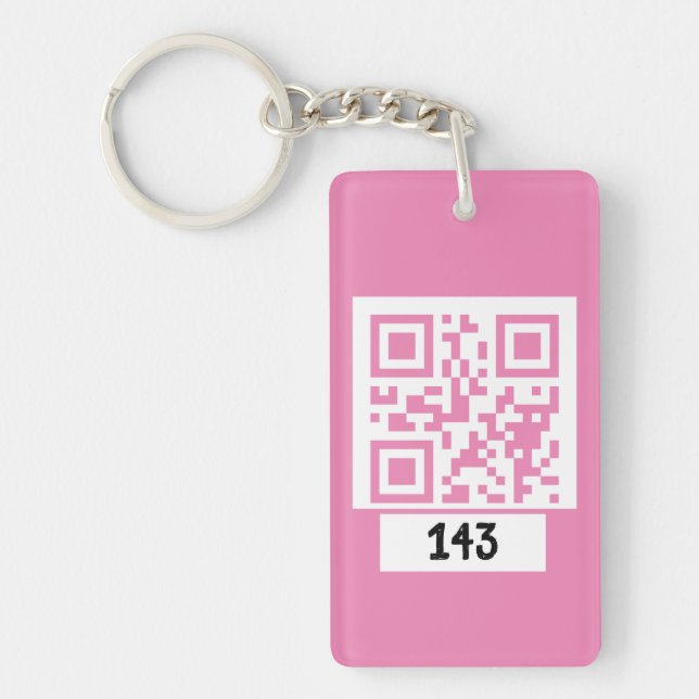 143 message secret de code QR, décodez-le, dites-l (Devant)