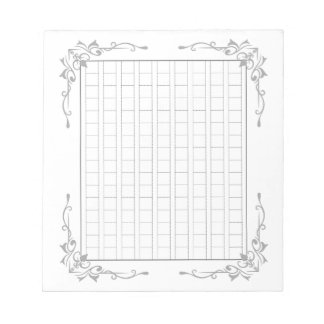 144 words: Decorative manuscript paper <ash>[gr02] Notepad