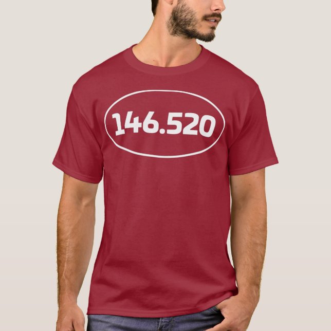 146520 MHz 2m National Simplex Calling Frequency T-Shirt (Front)