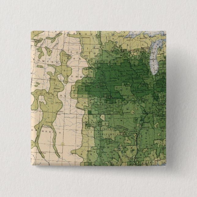 146 Swine/sq mile 2 Inch Square Button (Front)
