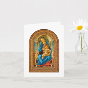1470 Botticelli Madonna and Child Enthroned Card
