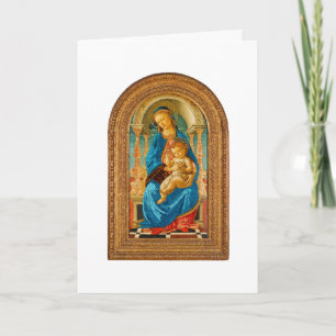 1470 Botticelli Madonna and Child Enthroned Card