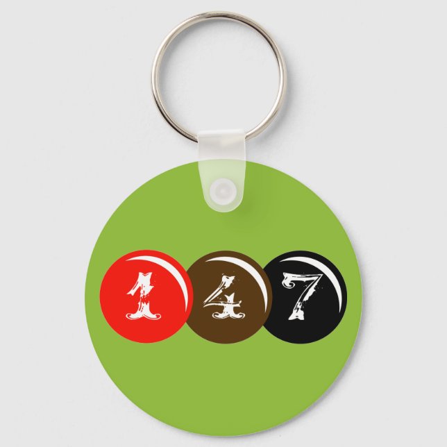 147 Snooker Balls Keychain (Front)