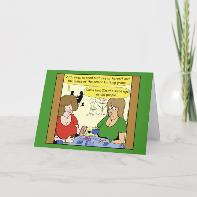 1497 I look like old people Folded Greeting Card (Front)