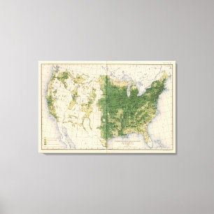 149 Horses, mules, asses/sq mile Canvas Print