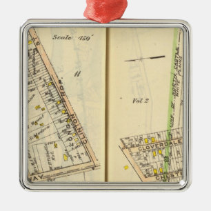 14-15 White Plains Metal Ornament