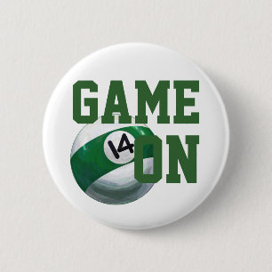 14 Ball 2 Inch Round Button
