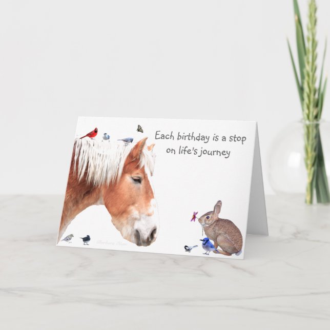 #14 Birthday: A stop on life's journey Card (Front)