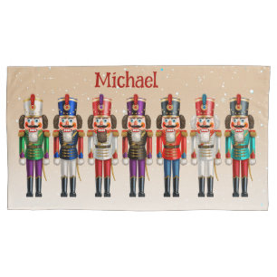 14 Colorful Nutcrackers Toy Soldiers Pillowcase