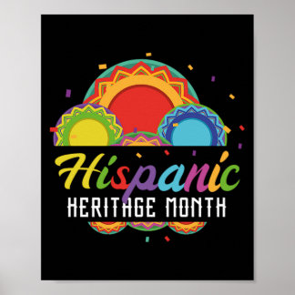 14.National Hispanic heritage Month all countries. Poster