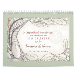 14 Original Drawings, Calendar 2018