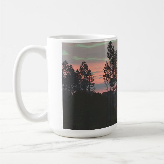 14 oz mug with "River Mouth" image (Left)