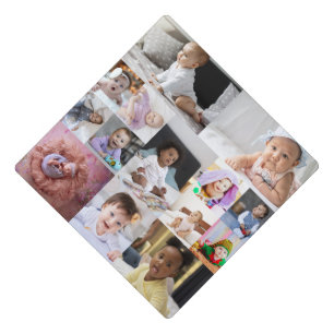 14 Photo Collage Custom Gift Graduation Cap Topper