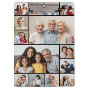 14 Photo Collage Friends & Family  Clipboard