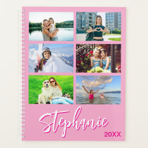 14 Photo Collage Personalized Light Pink Planner