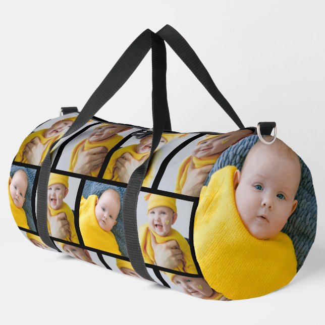 14 Photo Collage Template Make Your Own Fun Duffle Bag (Left Corner)