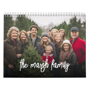 14 Photo Full Coverage Pics Minimal Design Family Calendar