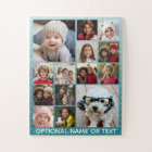 14 Photo Instagram Collage with ombre Background