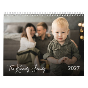 14 Photos & Custom Captions Personalized Family Calendar