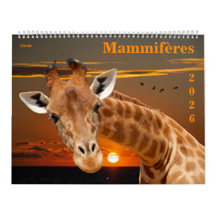 14 photos of mammals calendar