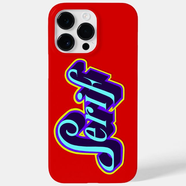 14 Pro Max Serif - Coque pour Iphone (Verso)