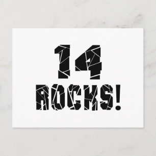 14 Rocks Birthday Designs Postcard