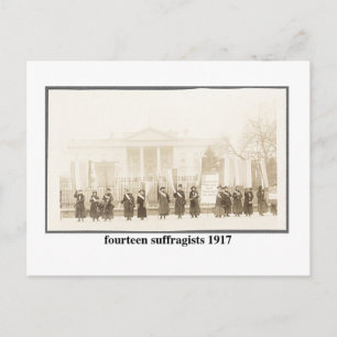 14 Suffragists, 1917 Postcard
