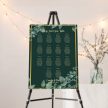 14 Table Greenery Eucalyptus Rustic SEATING CHART