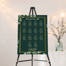 14 Table Greenery Eucalyptus Rustic SEATING CHART