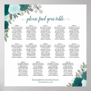 14 Tableau Tableau Turquoise Boho Floral Mariage S