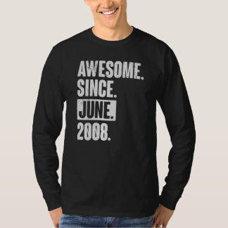 14 Year Old 14th Birthday Awesome Since June 200 T-Shirt