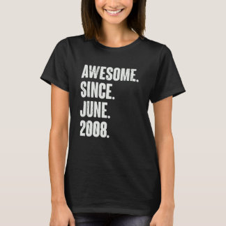 14 Year Old  14th Birthday  Awesome Since June 200 T-Shirt