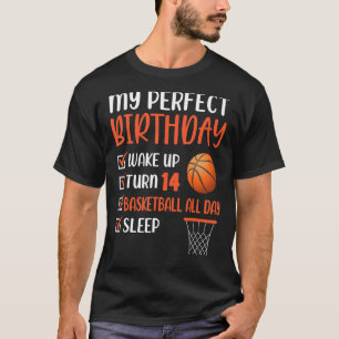 14 Year Old Basketball Birthday Party 14th Boy Bda T-Shirt