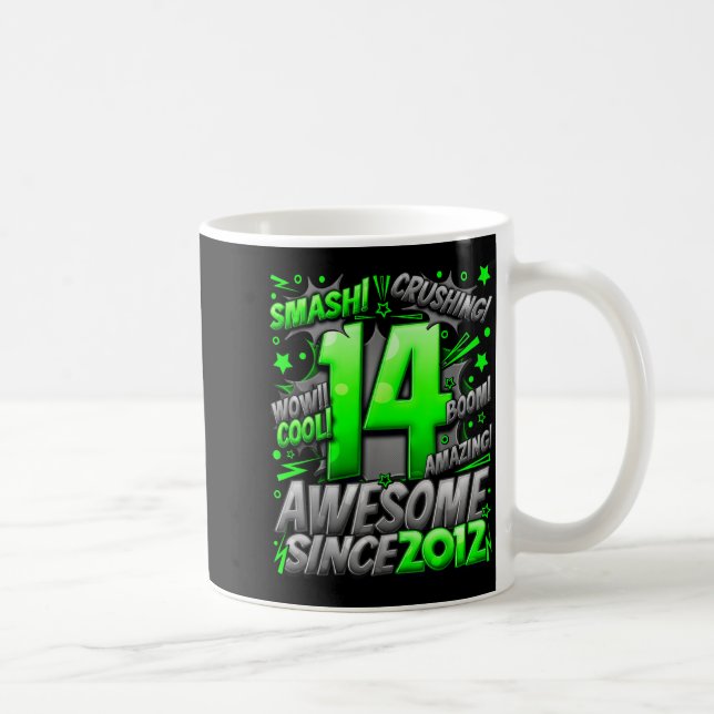 14 Year Old For Boys 14th Birthday Boy 14 Year Old Coffee Mug (Right)
