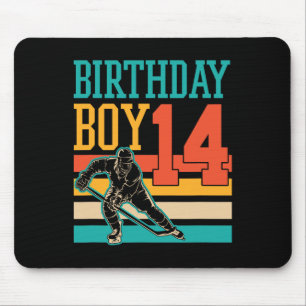 14 Year Old Ice Hockey Themed 14th Birthday Party  Mouse Pad