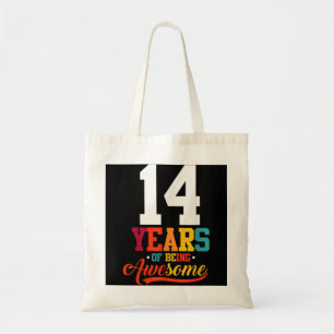 14 Years Of Being Awesome Gifts 14 Years Old 14th  Tote Bag