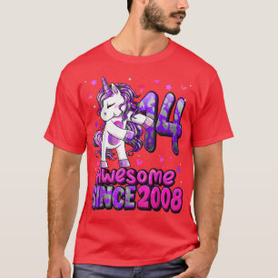 14 Years Old Unicorn Flossing 14th Birthday Girl U T-Shirt