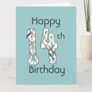14ème Carte d'anniversaire pour le jeune artiste