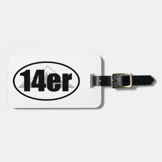 14er luggage tag (Front Horizontal)