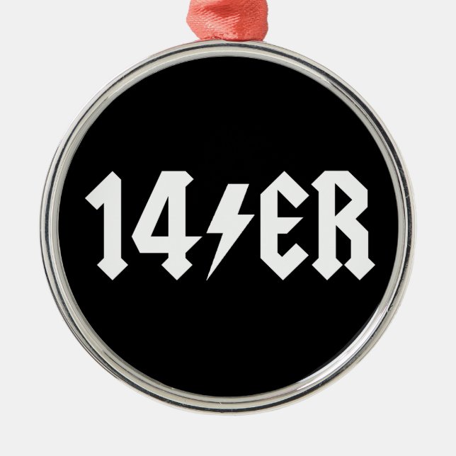 14er metal ornament (Front)