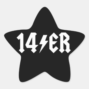 14er star sticker