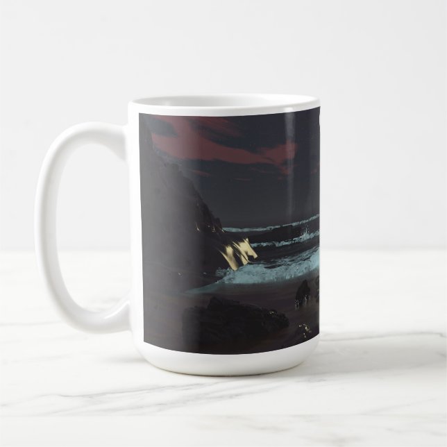14oz mg with "Stony Path" image Coffee Mug (Left)